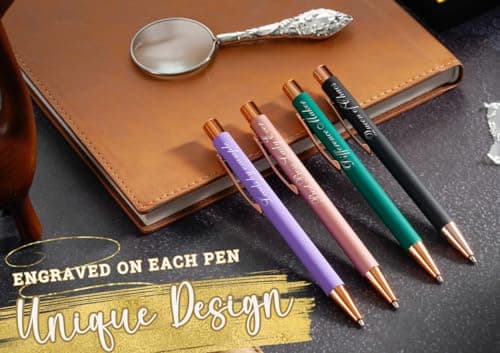 InnoBeta Boss Gifts for Women, Ballpoint Pen Set of 4, Funny Boss Lady Gifts for Women/Female in Christmas, Birthday, Appreciation - Best