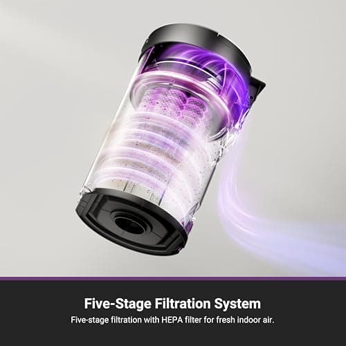 Eureka E20 Evo Plus Robot Vacuum and Mop Combo, 10,000Pa Suction Robot Vacuum Cleaner Bagless Self-Emptying Station, 45-Day Capacity Anti-Hair-Tangling Side Brush Mop Lifting App Control LiDAR Nav