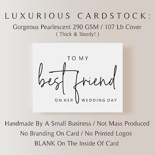 To My Best Friend On Her Wedding Day. Wedding Day Card For Bride From Best Friend.