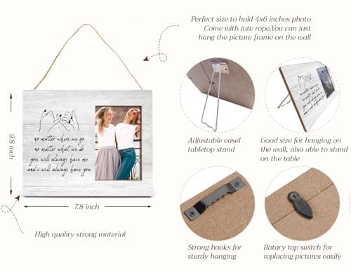 Orchroma Best Friends Picture Frame,Bestie Bff Best Friends Gifts,Friendship Gifts for Women Friends Birthday Christmas Gift,4x6 Inch Photo