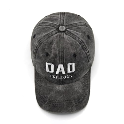 New Dad Gifts 2025, First Time Dad to be Hat, Adjustable Baseball Cap