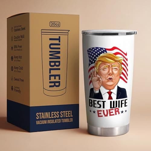 Gifts for Wife from Husband - Wedding Anniversary for Women, Birthday, Christmas, Valentines Day, Mothers Day Gifts for Her - Wife Gift Ideas - 20 Oz Stainless Steel White Tumbler