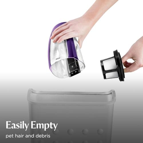 BISSELL Pet Hair Eraser Cordless Hand Vacuum, Lithium Ion, Home, Auto, and Pet Vacuum, Easy-Empty Dirt Bin, Upholstery Tool, Brush Tool, and Crevice Tool Included, 2390A