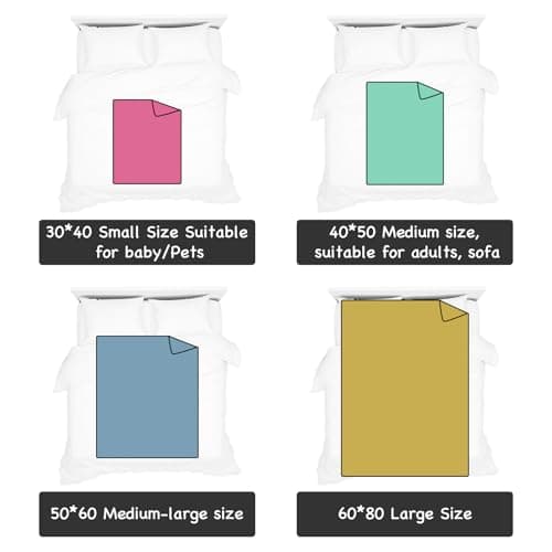 Custom Blanket with Picture Text, Personalized Blanket with Pthotos, Customized Birthday Blanket for Women Christmas Day Gifts Adult Dad Mom Husband Boyfriend Wife