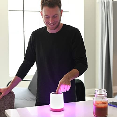 Friendship Lamps by LuvLink – No Subscription WiFi Touch Lamp for Long Distance Relationships, Couples, Friends & Family - Gift Ready (Set of Two)