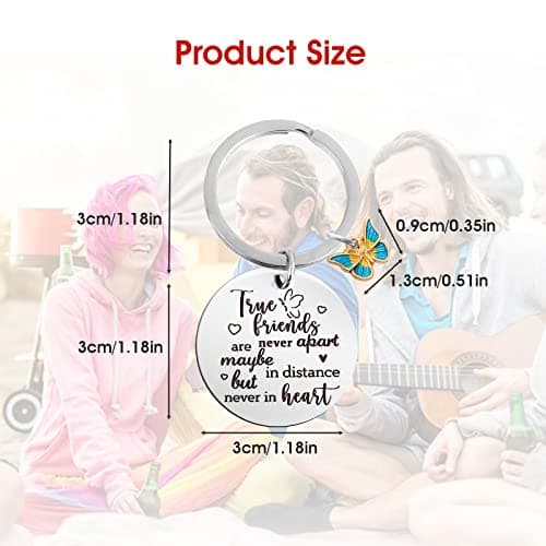 Ouligay Best Friend Keychain Friendship Gifts for Women Bestfriend Birthday Gifts for Women Bff Bestie Long Distance Friendship Best Friend Graduation Coworker Leaving Going Away Goodbye Farewell Gift