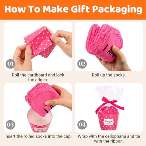 HAPPYPOP Birthday Gifts Ideas for Women - Socks for 36 37 38 39 40 Year Old Woman, Birthday Gifts for Her