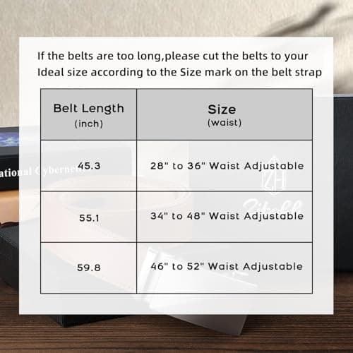 Zitahli Ratchet Belt for Men - 2 Packs Leather Mens belt For Gift Men Dress and Casual,Trim to Fit