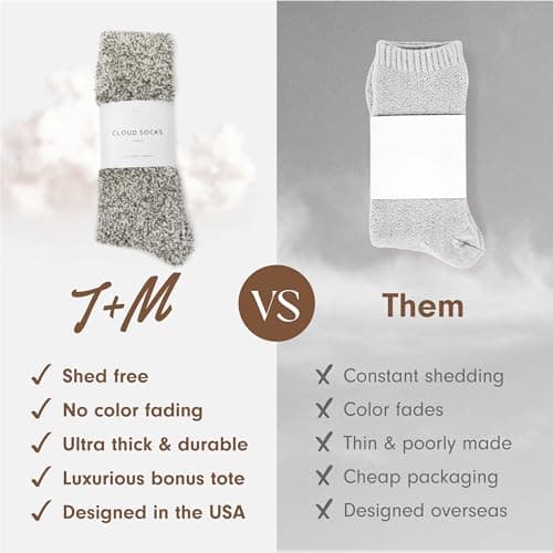 Unboxme Gifts Warm & Cozy Ultra-Luxe Cloud Sock for Women & Men - Super Soft Luxurious Fabric Sleep Socks