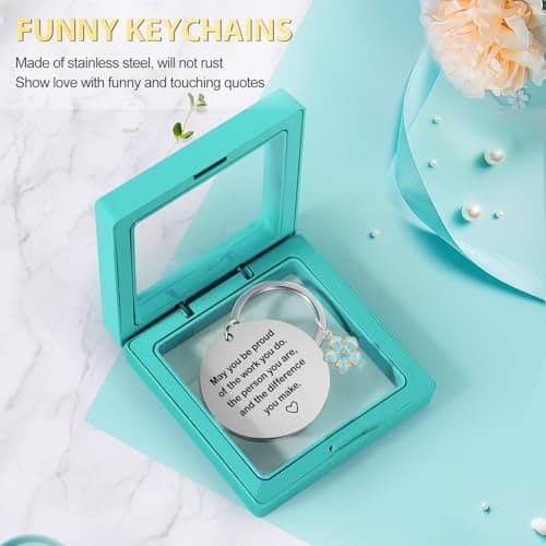 Nurse Gifts for Women, Rn Appreciation Gift Set Nurses Week Set Graduation Box Christmas Basket for Nurses Female Nursing Student with Canvas Beach Tote Bag Tumbler Keychain Teal