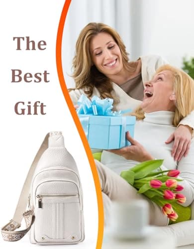 Christmas Gifts for Mom Wife Crossbody Bags Gifts for Women Birthday Gifts for Her Small Crossbody Sling Bag Fanny Pack Chest Travel Anti Theft Purse Unique Secret Santa Mothers Day Gift Ideas