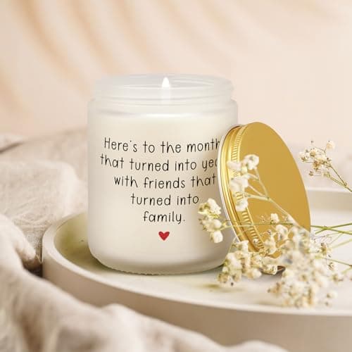 Friendship Gifts for Women Birthday, 50th 60th 70th 1955 Best Friend Birthday Gifts for Friends Female, Candles for Friends, Unique Thank You Gift to Friend Male Bestie BFF Coworker Woman Men Her Him