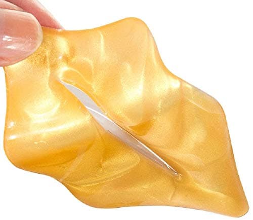 10 Pairs Collagen Crystal Eye Mask and 10 Pcs Collagen Crystal Lip Mask, Anti Aging Eye and Lip Mask, Collagen Crystal Mask Set (Gold)