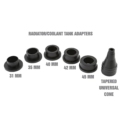 OEMTOOLS 24444 Cooling System Refiller AirEvac Kit, Quickly Refill Cooling Systems, Eliminate Trapped Air, Prevent Engine Damage, Universal Adapter, Leak Test, Includes 5 Bushings & Storage Case