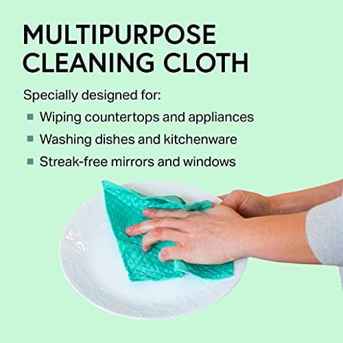 Swedish Wholesale Dishcloths, Cellulose Sponge Cloths – Bulk 10 Pack of Eco-Friendly, No Odor, Reusable Cleaning Cloths for Kitchen – Absorbent Dish Cloth Hand Towel – Assorted
