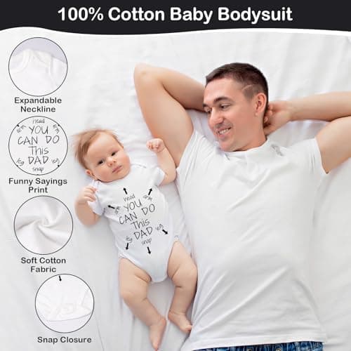 New Dad Gifts Box, 9 Pcs First Time Dad Gifts, Dad to Be Gifts for 1st Time with Tumbler Hat Onesie Socks Keychain for Baby Shower，Unique Kit for Soon to Be or Expecting Father