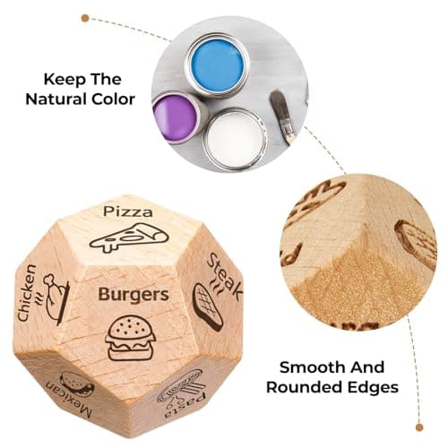 Stocking Stuffers for Men Women Adults, Anniversary Christmas Birthday Gifts for Men Women, Date Night Dice Couples Gift for Him Her, Dinner Decider Dice, Valentine's Day for Him Her