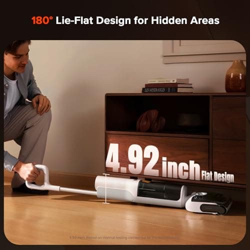 roborock F25 GT Set Wet Dry Vacuum Mop, Wet Dry Vacuum Cleaner Cordless, 20000Pa Floor Cleaner Machine for Tile Hard Floor, 194°F Self Cleaning Mop Combo with 180° Lie-Flat, 2 Extra Roller Brush