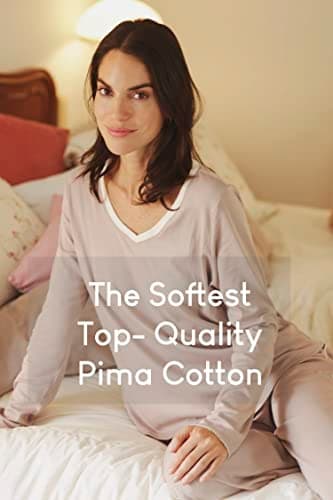 Incredibly Soft Pima Cotton Women's Pajamas Set - The Long Sleeve Set