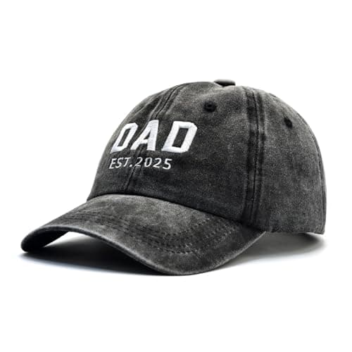 New Dad Gifts 2025, First Time Dad to be Hat, Adjustable Baseball Cap