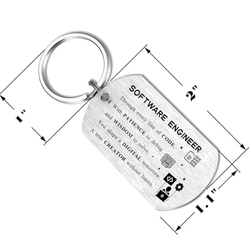 Engineer Gifts - Engineering Keychain for Mechanical Software Electrical Engineer - Engineering Student Professor