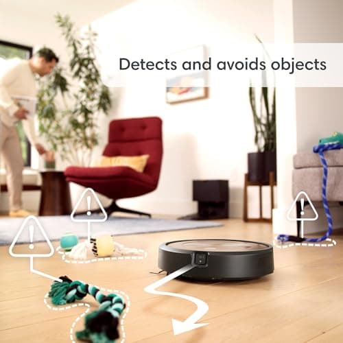 iRobot Roomba j9+ Self-Emptying Robot Vacuum – Powerful Suction, Identifies and Avoids Obstacles Like pet Waste, Self-Empties for 60 Days, Best for Homes with Pets, Smart Mapping, Works with Alexa​