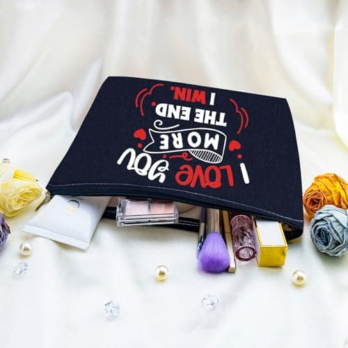 I Love You Gifts for GF Valentines Gift Bags Valentines Day Gift I Love You Cosmetic Bag for Her Anniversary Bag for Girlfriend Wife Women
