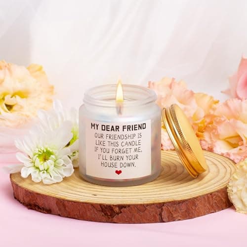 Birthday Gifts for Women Best Friends Friendship Gifts for Women Funny Gifts for Female BFF Female Bestfriend Bestie Scent Candles Coffee Mug Gifts for Friends Her Sister