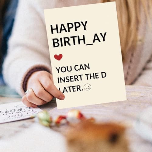 Funny Birthday Gifts for Men Him, Humorous Bady Card for Husband Boyfriend, Adult Men Gifts for Birthday
