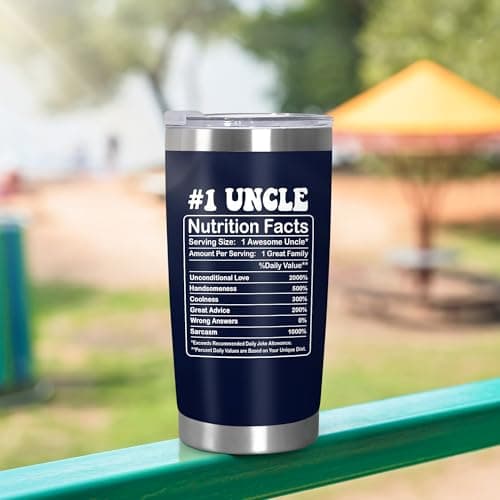 Christmas Best Uncle Gifts for Men - Cool Uncles Club 20 oz Stainless Steel Cup Insulated Travel Tumbler with Lid - Uncle Birthday Gifts for Brother, Presents for Men