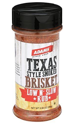 Adams Texas Style Smoked Brisket Low N’ Slow Rub, 9.89 Ounce Bottle (Pack of 1)