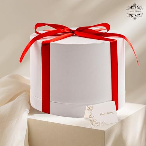 27 Forever Roses in Luxury White Box, Eternal Real Roses Gift for Women, Preserved Flowers for Delivery Prime, Anniversary, Valentine's Day, Birthday for Her (Red)