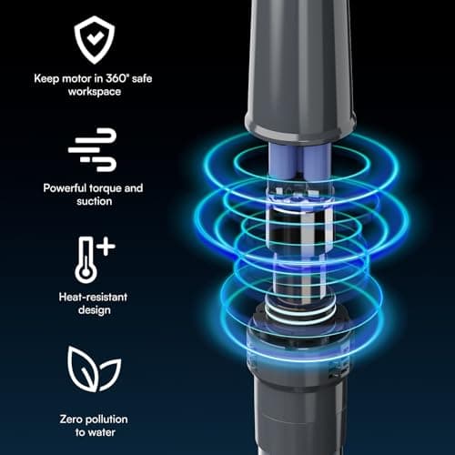 Handheld Spa Hot Tub Vacuum- Cordless Small Above Ground Pool Cleaner with 2 Brush Heads, 90 Mins Running Time, 12 Gallons/Min Powerful Suction, Ideal for Cleaning Debris and Sand Underwater, Black