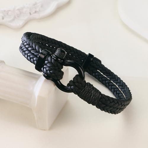 Sereney 9 10 11 12 13 15 16 18 21 30 40 50 60 Year Old Birthday Gifts for Him Boys, Handmade Triple Protection Bracelets as Adjustable National Boyfriend Day Bracelets for Boys Son Grandson Dad Man