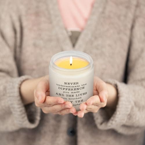 Goodbye Gifts for Coworkers, Retirement Gifts for Women, Going Away Farewell Moving Away Gift for Friends Teachers, Inspirational Gift, Lavender Candle