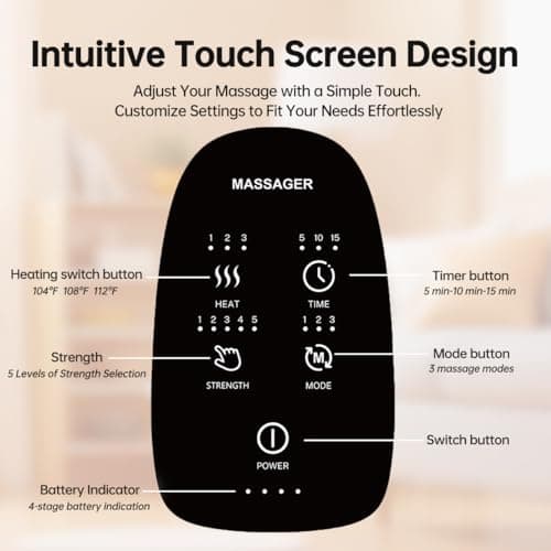 Hand Massager with Heat and Compression for Arthritis and Carpal Tunnel Relief, Finger Wrist Hand Therapy Equipment Pain Relief,Thoughtful Gifts for Women,Man(Gray)