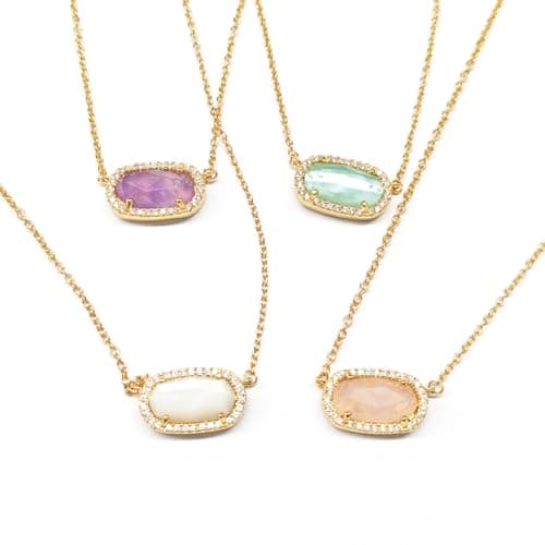 Freinit Gold Necklace for Women, 14K Dainty Pendant Choker, Adjustable Chain, Minimalist Gift for Birthday Valentine's Day Graduation Niece GF