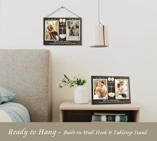 Anniversary Wedding Gifts for Couple Parents Wife Husband, Then & Now Anniversary Picture Frames(3 Options)