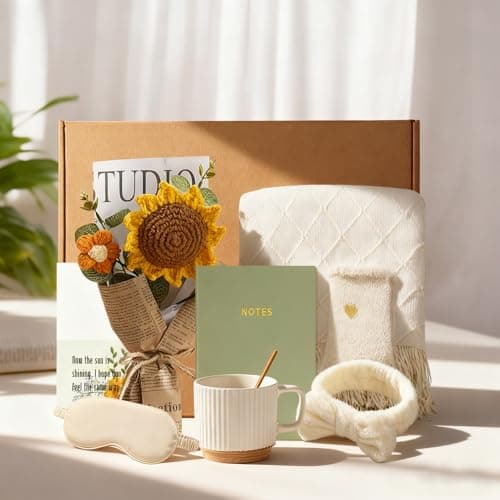 SK Studio Get Well Gifts for Women Feel Better Gifts Baskets After Surgery Inspirational Thinking of You Sympathy Gift Package Encouraging Box for Mom Her Friend