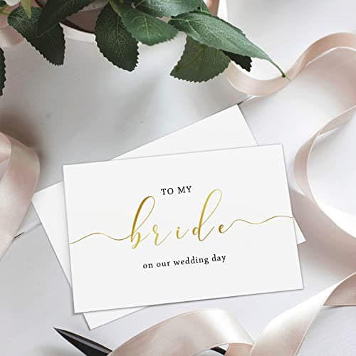 Spercy To My Bride on Our Wedding Day Card, Wedding Card for Bride, to My Wife on Our Wedding Day Card
