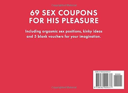 69 Sex Coupons Naughty Gift for Him: Kinky Vouchers for Boyfriend or Husband and Valentine's Day Present Idea