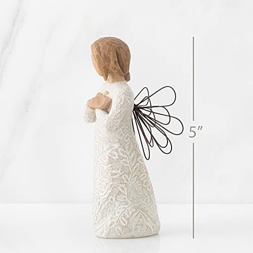 Willow Tree Remembrance Angel (Lighter Skin), Memories…Hold Each one Safely in Your Heart, A Gift to Express Sympathy, Comfort, Remembrance and Healing, Sculpted Hand-Painted Figurine