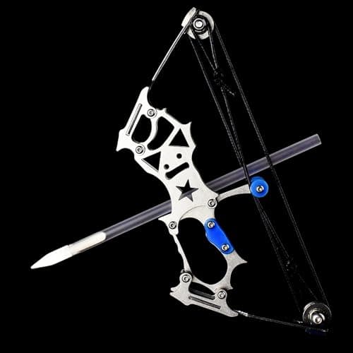 TIETHEKNOT Archery Bow Set Left and Right Hand Compound Bow Hunting Bow Metal Material Catapult RH/LH for Practice Archery