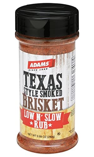 Adams Texas Style Smoked Brisket Low N’ Slow Rub, 9.89 Ounce Bottle (Pack of 1)