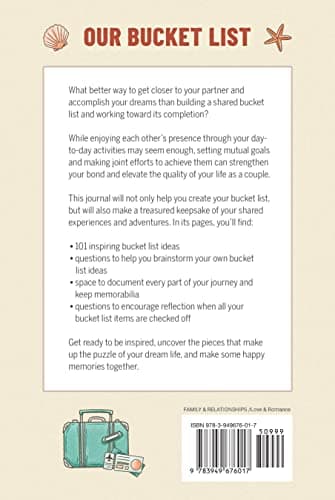 Our Bucket List: A Journal for Couples: Create Your Dream Life Together and Record Your Adventures