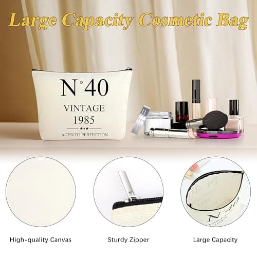 40th Birthday Gifts Women, 1985 40th Birthday Decorations for Women 40 Year Old Birthday Gifts for Wife Sister Best Friends 40 th Birthday Decorations