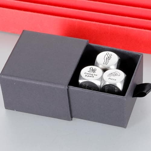 Funny Gifts for Wife Date Night Dice for Couple Valentines Gifts for Him Her Boyfriend 6 Year Anniversary Iron Gifts for Husband Food Decision Dice Wedding Gifts Stocking Stuffers for Women Men