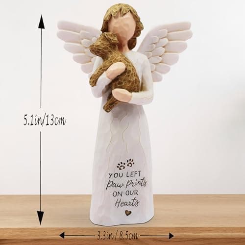 Dog Memorial Gifts for Loss of Dog Sympathy Gift - Pet Memorial Gifts for Dogs, Dogs Mom Gifts for Women, Friendship, Golden Retriever Gifts, Sculpted Hand-Painted Figure