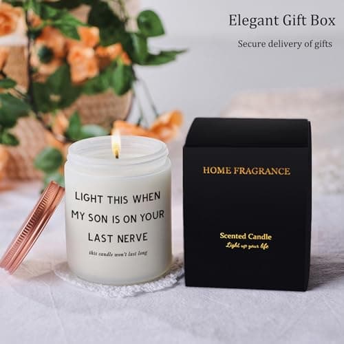 Daughter in Law Gifts - Best Birthday Christmas Mothers Day Gifts for Daughter in Law from Mother in Law or Father in Law - Funny Future DIL Sons Girlfriend Adult Candle Women Gift
