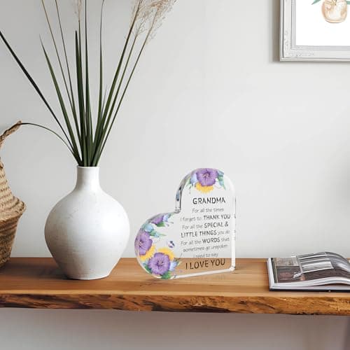 Gifts for Grandma, Grandma Gift Ideas Acrylic Desk Decor, Grandma Birthday Gifts,Cool Presents for Grandma, Thanksgiving Gifts Grandma Christmas Gifts Mothers Day